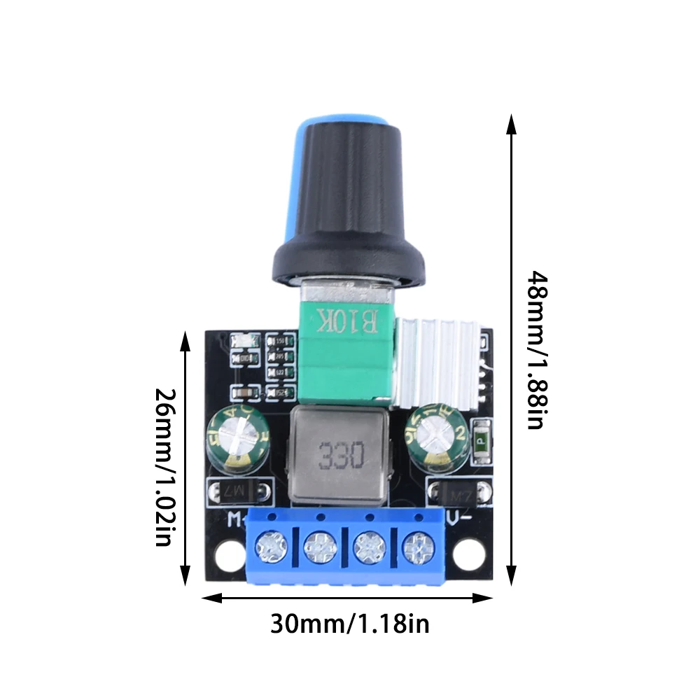 12V 24V 3.5A Régulateur de Tension PWM DC Contrôleur de Vitesse Moteur Régulateur de Vitesse Régulateur LED Gradateur de Puissance