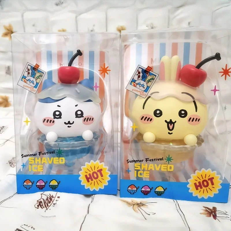 حقيقي Chiikawa Kawaii السائل الحركة الرمال ديكور فني-حلق الجليد مخروط الثلج تصميم أنيمي مكتب لعبة الاسترخاء الإجهاد الإغاثة هدية