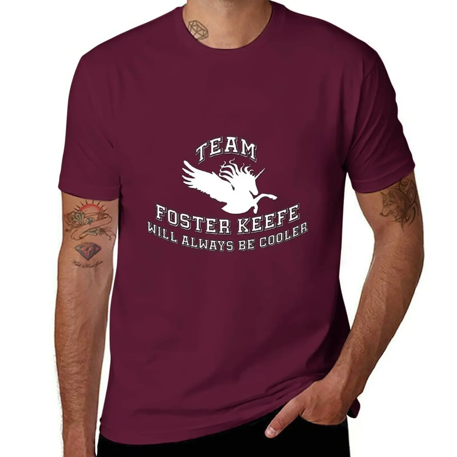 tops black t shirts for men Team Foster Keefe Will Always Be Cooler Silveny Keeper of the Lost Cities Design 2 T-Shirt Outfits