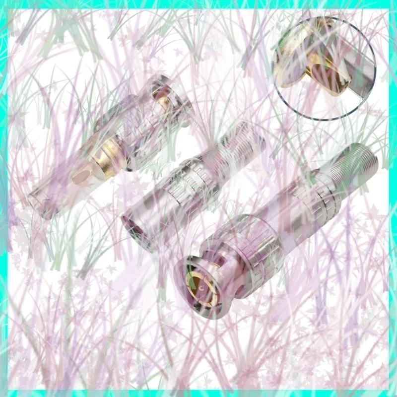 2/5/10 قطعة BNC موصل لحام مهايئ الرافعة محوري RG59 تويست على الربيع للكاميرا مراقبة CCTV اكسسوارات E3