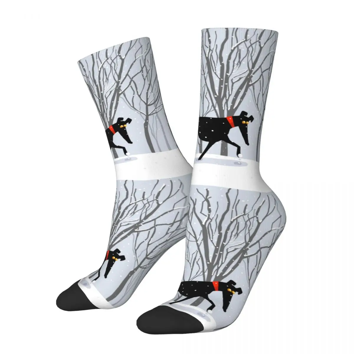 New Male Men Socks Harajuku Winter Hound Sock Greyhound Whippet Lurcher Dog Skateboard Women Socks Spring Summer Autumn Winter