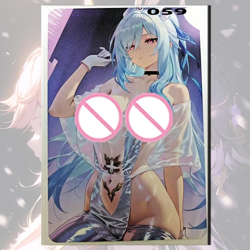 Goddess Story Uncharted Garden Carta smerigliata A5 Yae Miko Yoimiya Yelan Sangonomiya Kokomi ragazzo Collezione di giocattoli Regali di compleanno