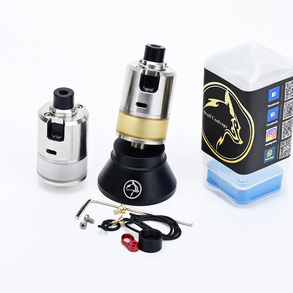 Wolfcoolvape- rdta Wolfcoolvape 316ss 22 mtl dtl rdta atomizer tank for coils & atomizers - gallery image 6