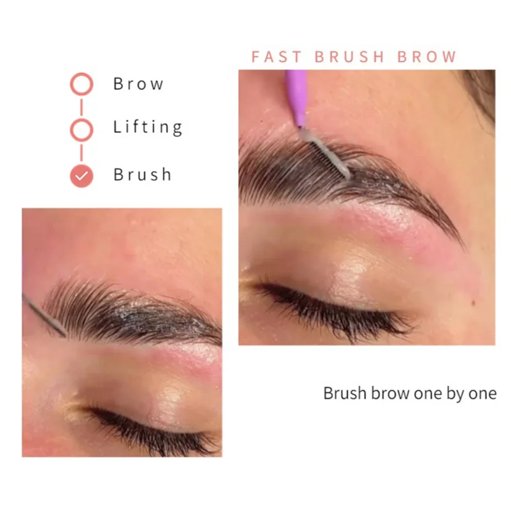 20 Stuks Mini Wenkbrauw Borstel Brow Perm Borstel Wegwerp Brow Lifting Borstels Buigbare Micro Wimper Borstel Applicators Makeup Tools