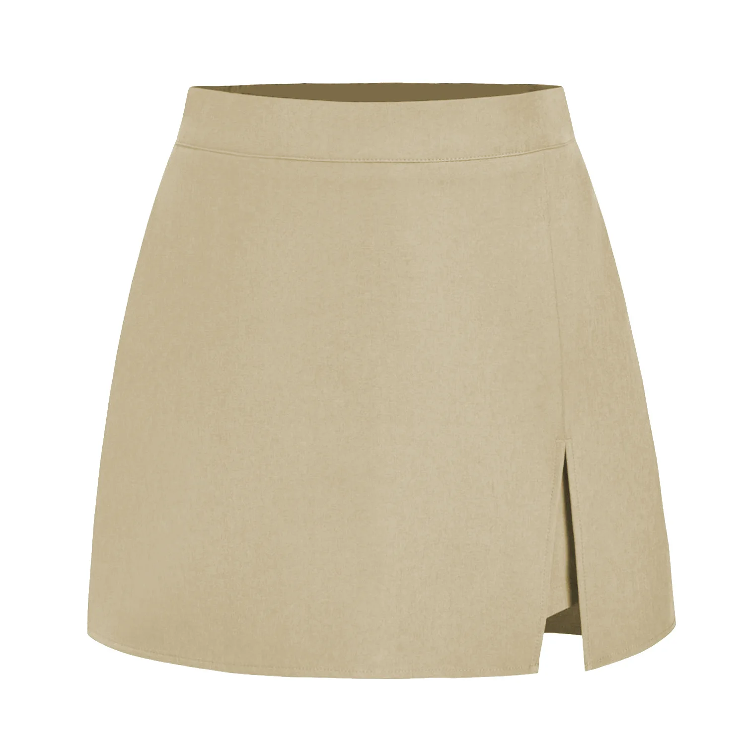 

Женские модные повседневные однотонные брюки-юбка миди с высокой талией, молнией и разрезом, облегающие, сексуальные, весна-осень 2026