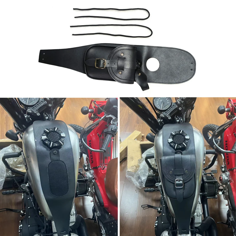 Waterproof Detachable Motorcycle Fuel Tank Bag Retro Tool Storage Pocket Tank Bib Cover Panel For BMW R18 Classic 2020-Up
