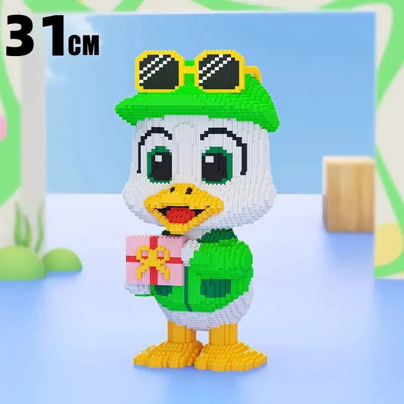 31cm gift Duck building blocks small particles DIY puzzle family toys wholesale 3D cute animal Christmas gifts Chinese model