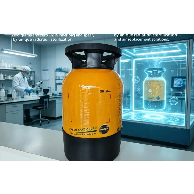 keg 30L Reusable GFRP Beer Keg 12-Month Shelf Life 15bar Pressure Resistant Eco-Friendly Single Bag Beverage Barrel