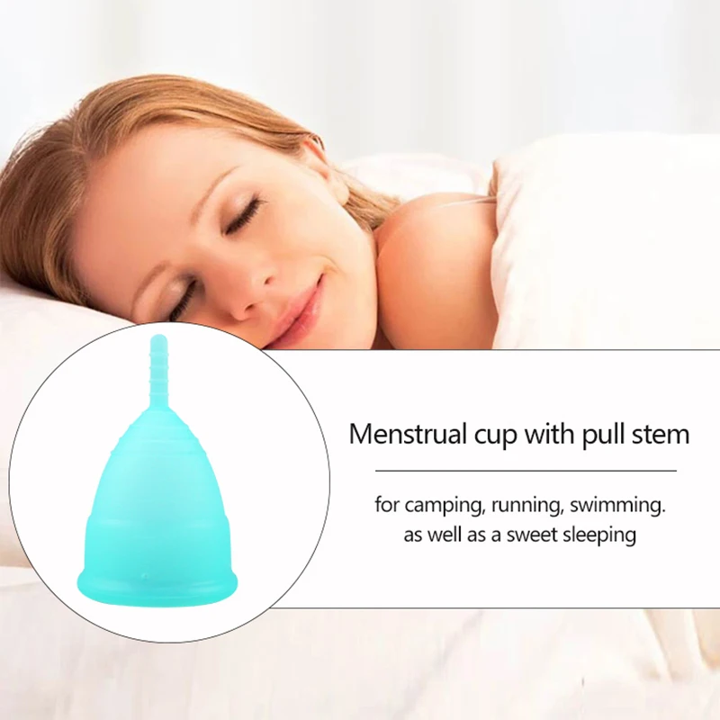 Soft Medical Silicone Mestrual Cup With Sterilizer Hypoallergenic Certified Menstruation Bowl  Monthly Cycle Health Care Product