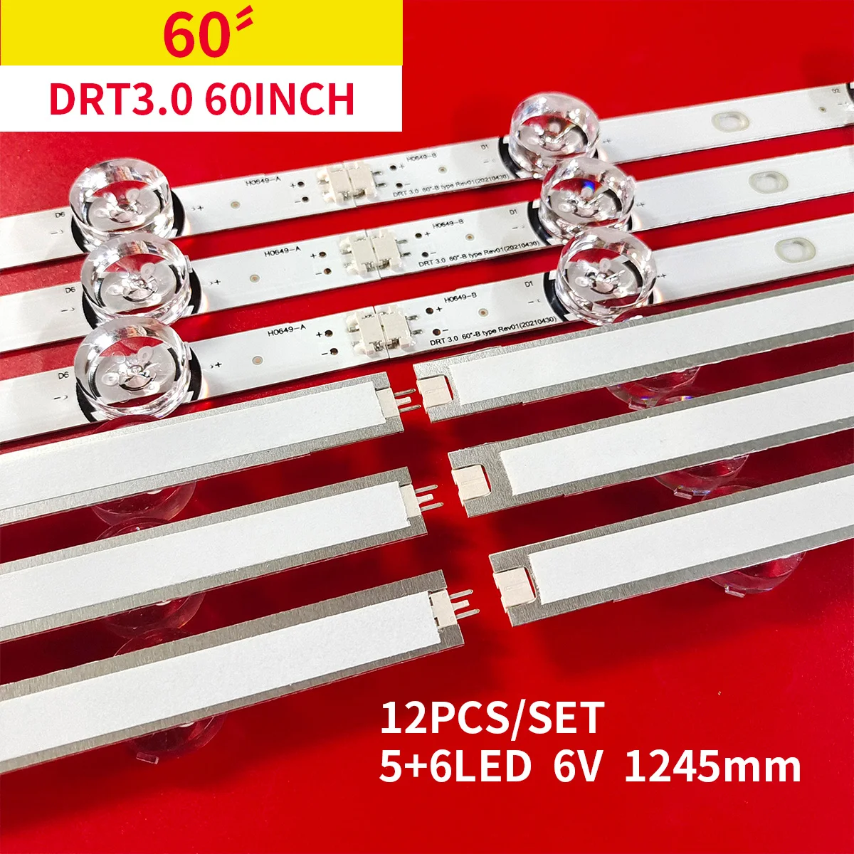 

12Pcs/1set LED Backlight Strip for 60" TV Innotek DRT 3.0 60"_ A type Rev01 60GB6500 60LB870V 60LB563V 60LB720V 60LB582B