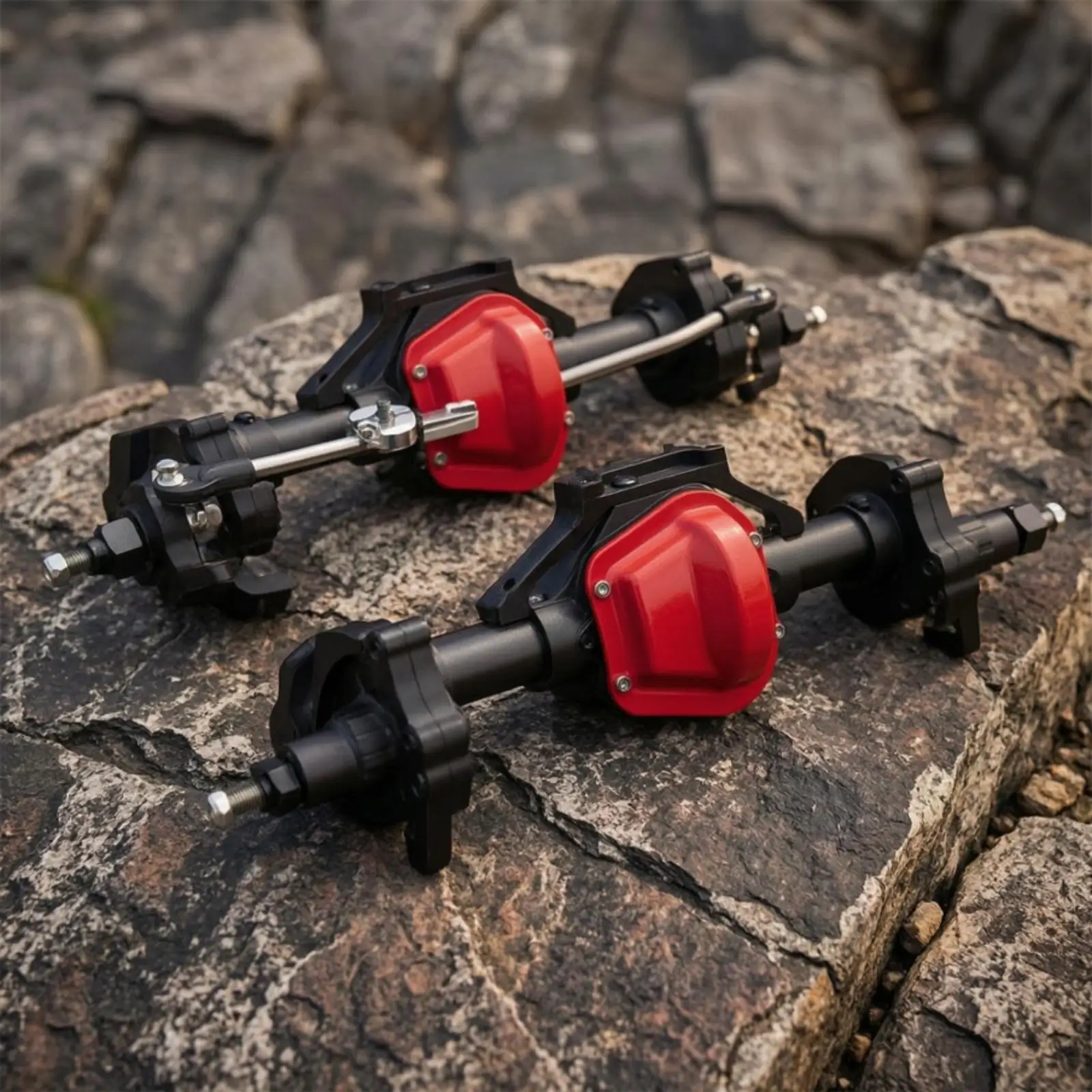 2 Pieces Gear-Reduction Axle Set Reinforced Front and Rear Axles Precision for