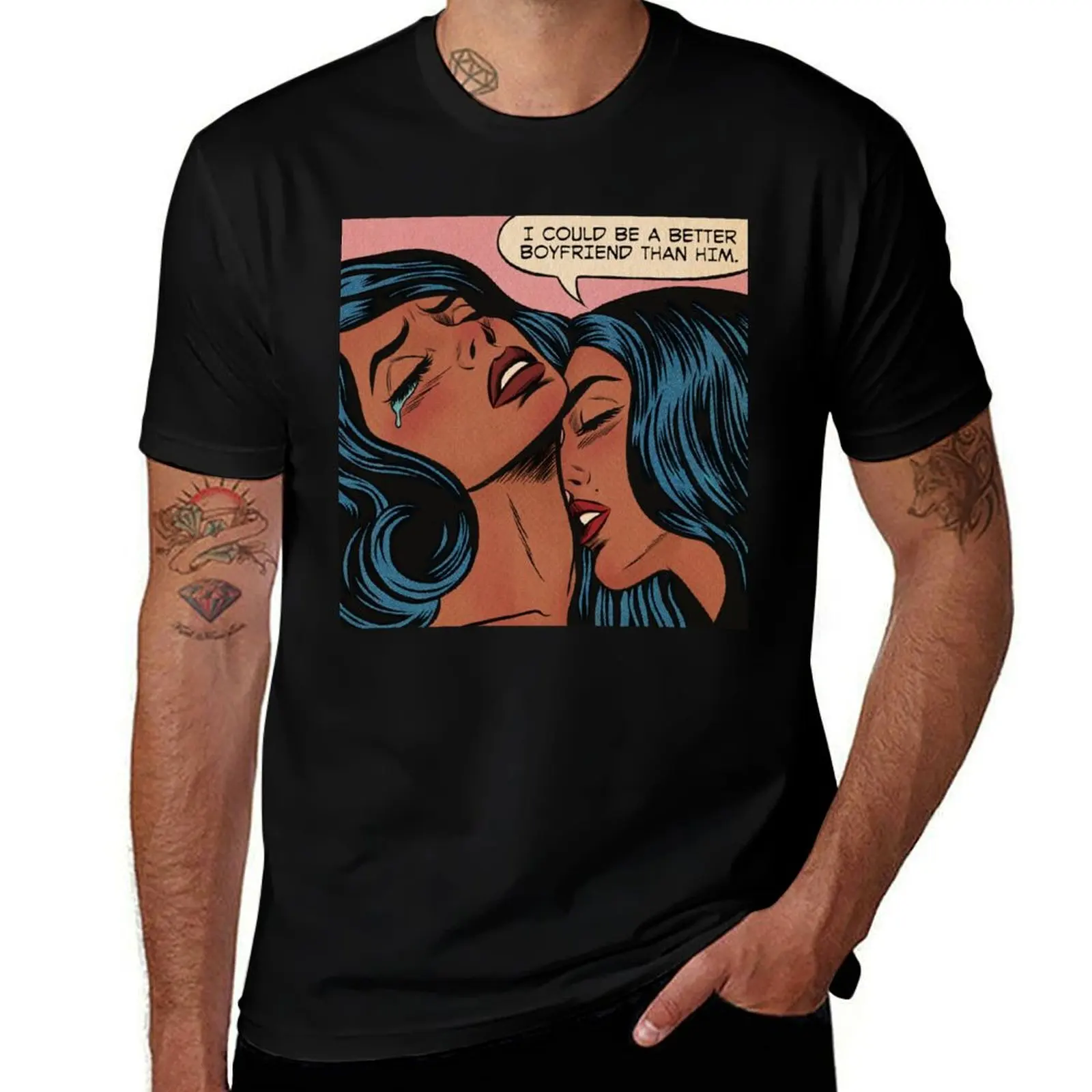 Boyfriend T-Shirt t shirts for man graphic vintage T-Shirt