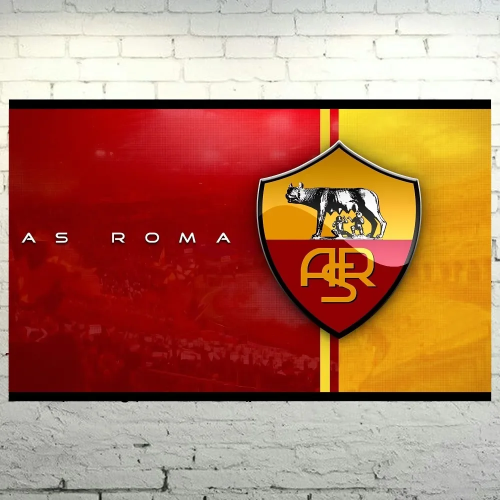 AS R-Roma Flag Polyester Printed Car Flags For Room Garage Decor Outdoor Camping