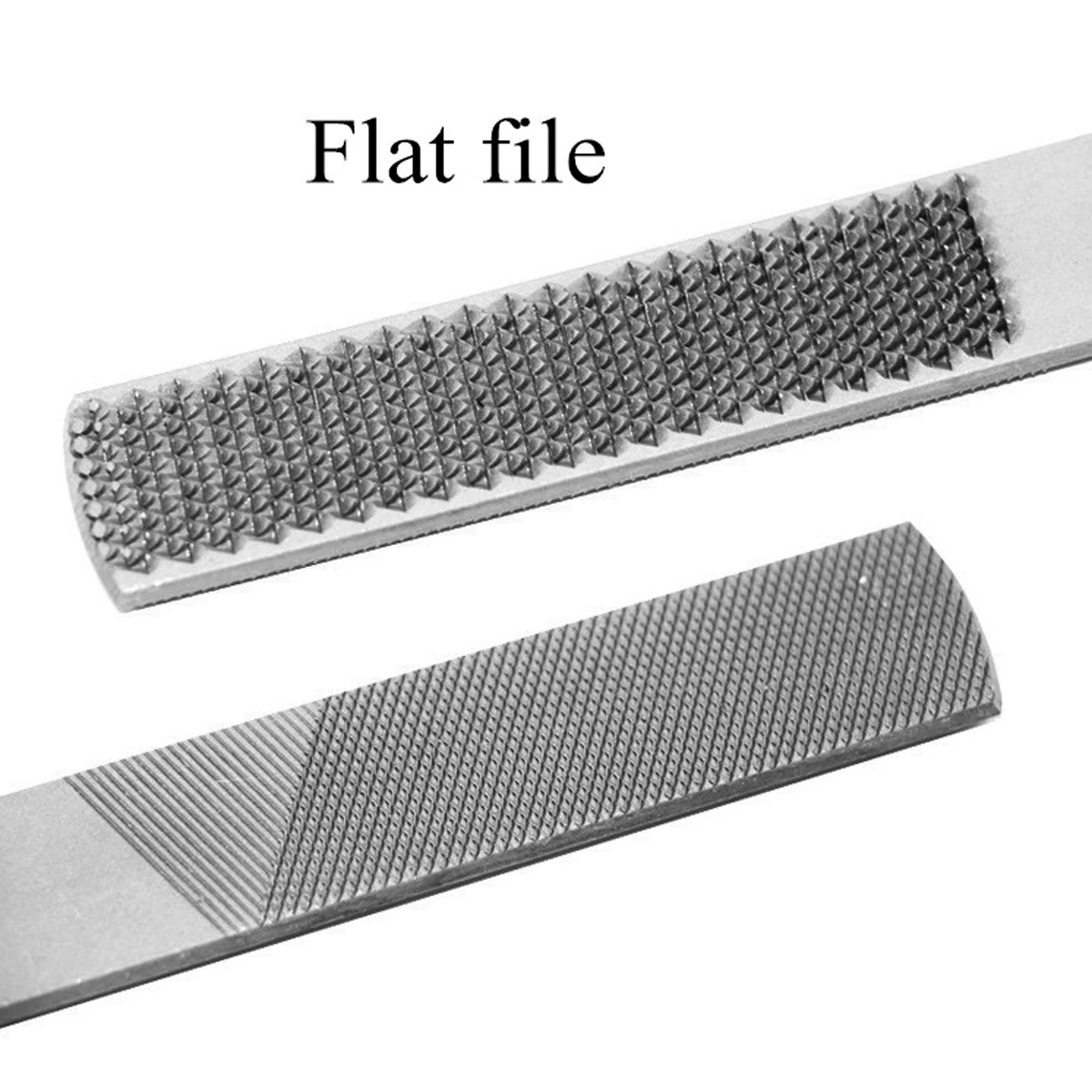 4-Way Wood Rasp File 2pcs Steel Hand File Durable Wood Rasp Set Half Round Flat and Needle Files Easy to Use Sharping Tools