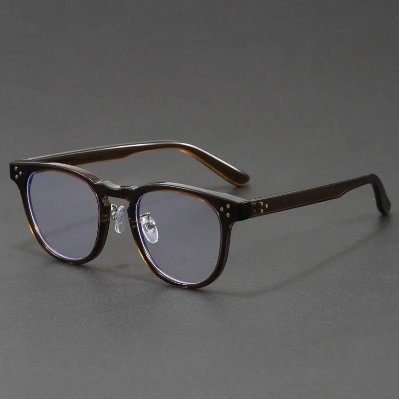2026 New Retro Rivet Round Square Acetate Eyeglasses Classic Multi Color Optical Frame Unisex For Men Women view 6