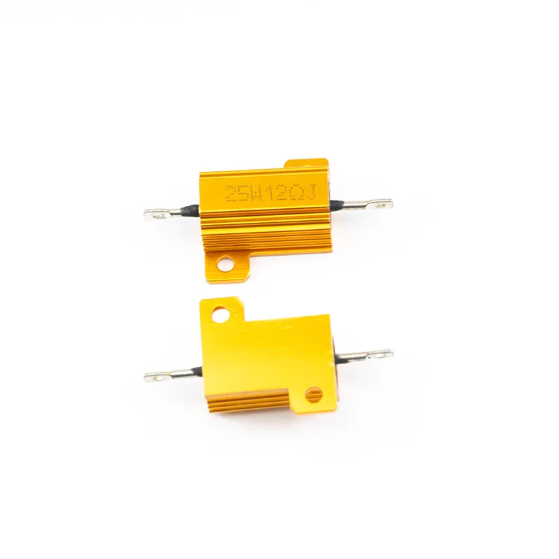 1 SZT. RX24 25W Aluminiowa Obudowa Metalowa Rezystor Drutowy 0.01 ~ 200K 1 2 3 5 6 8 10 20 100 150 1K 10K omów Gepyun RX24 — zdjęcie produktu 7