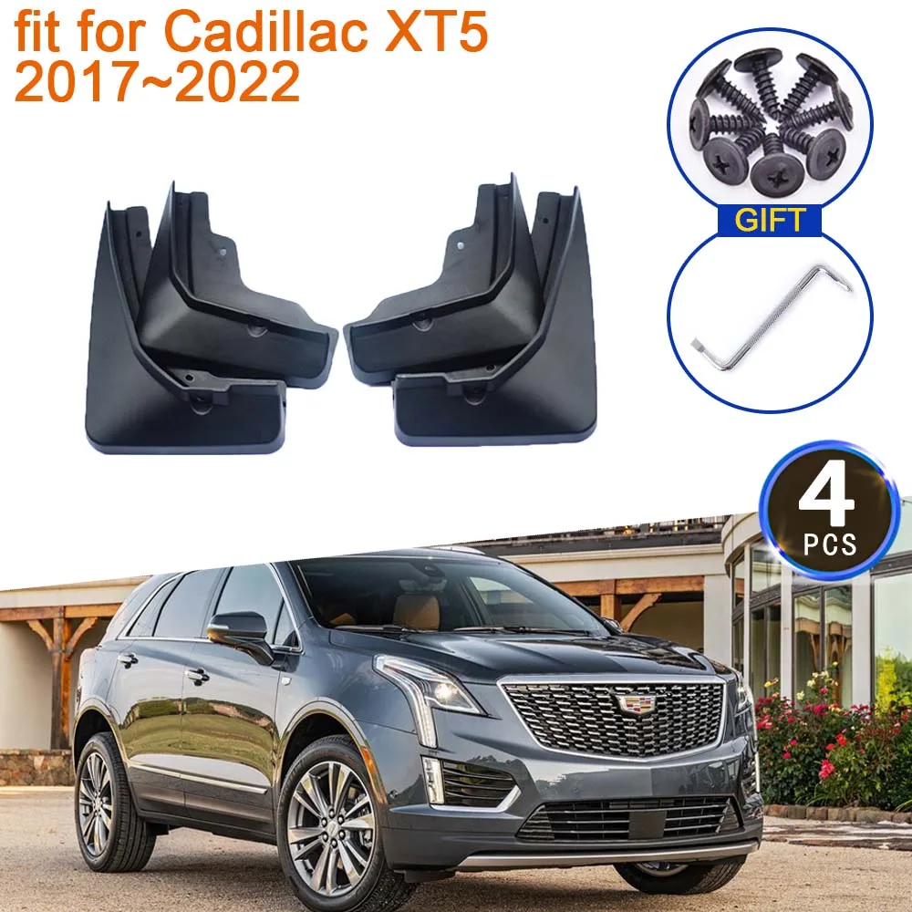 

Mudguards For Cadillac XT5 2017~2022 Accessories 2018 2019 2020 2021 MudFlap Anti-splash Guard Fender Flare Front Rear Wheels 4x