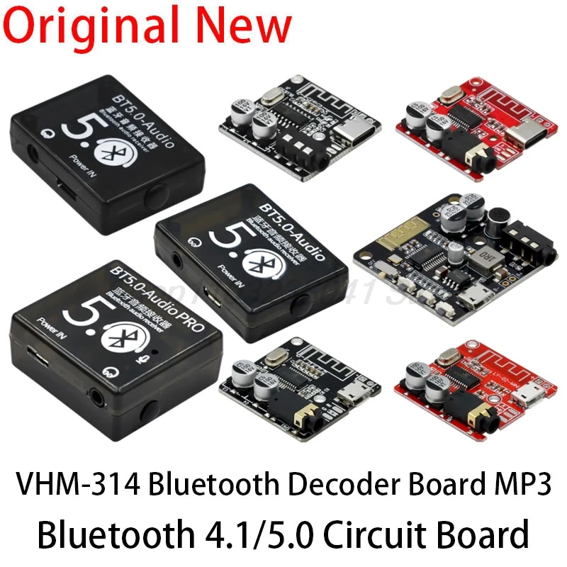 VHM-314 VHM314 Bluetooth Audio Receiver board Bluetooth V5.0 V4.1 mp3 lossless decoder board Wireless Stereo Music Module