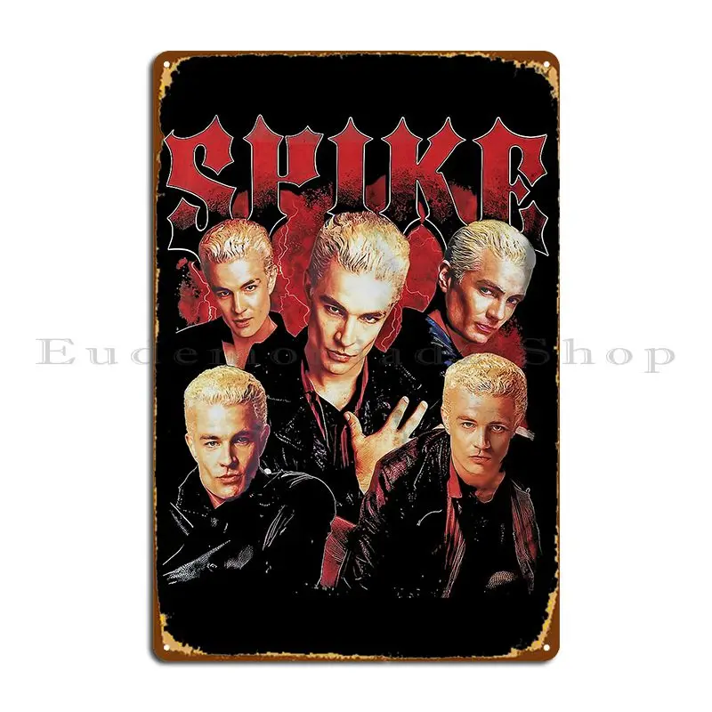 Vintage Buffy Vampire Spike Metal Sign Wall Cave Iron Club Wall Cave Personalized Tin Sign Poster