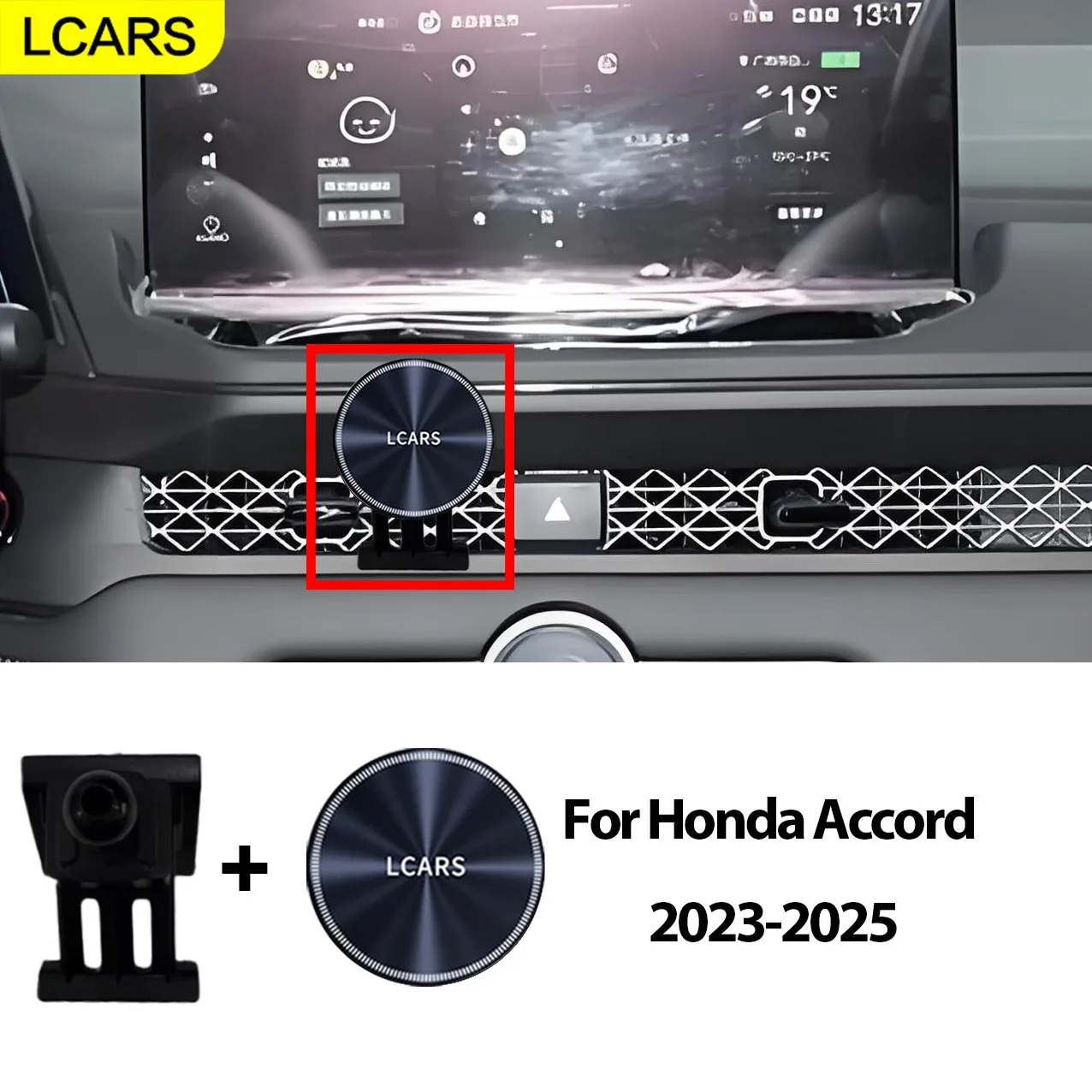Geeignet für Honda Accord Handyhalterung, Speziell für Modelle 2023-2025, Drehbare Auto-Handyhalterung, Spezielle Halterung für In-Car-Navigation
