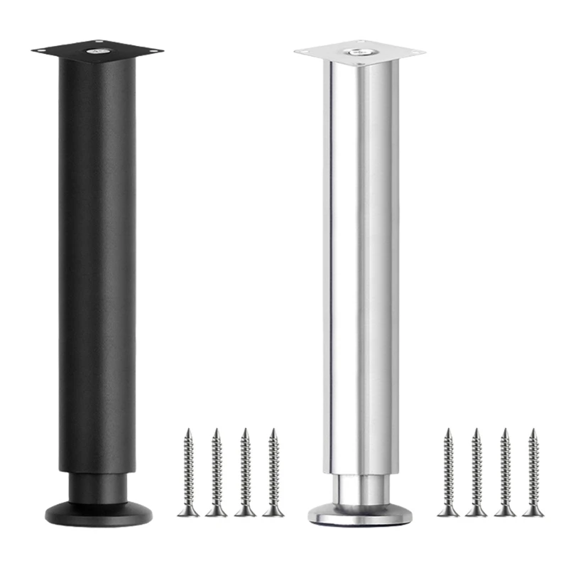 Upgrades Steel Furniture Leg Extender Scratches Resistant Coating Furniture Support Legs 30cm for Homes & Office Use