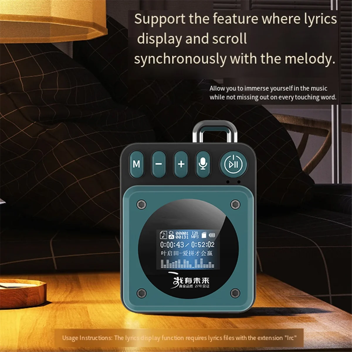 جديد صغير محمول سمّاعات بلوتوث كلمات عرض الثقيلة باس مكبرات الصوت يدوي دعوة مشغل موسيقى MP3 مسجل بلوتوث أ