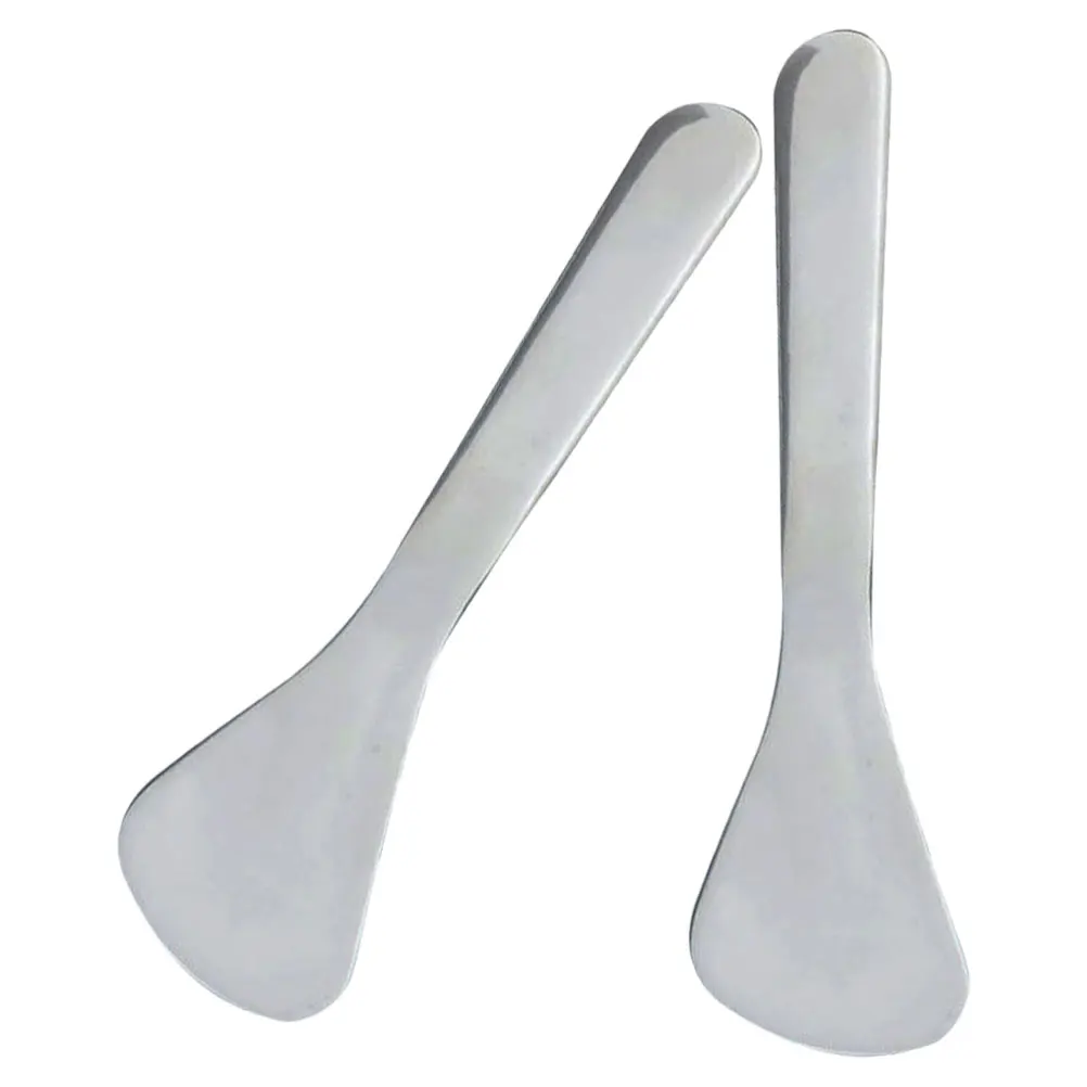

2Pcs Eye Cream Spatula Stainless Steel Skincare Tool Mini Beauty Scoop Face Massage Applicator Facial Scraper Eyecare Instrument