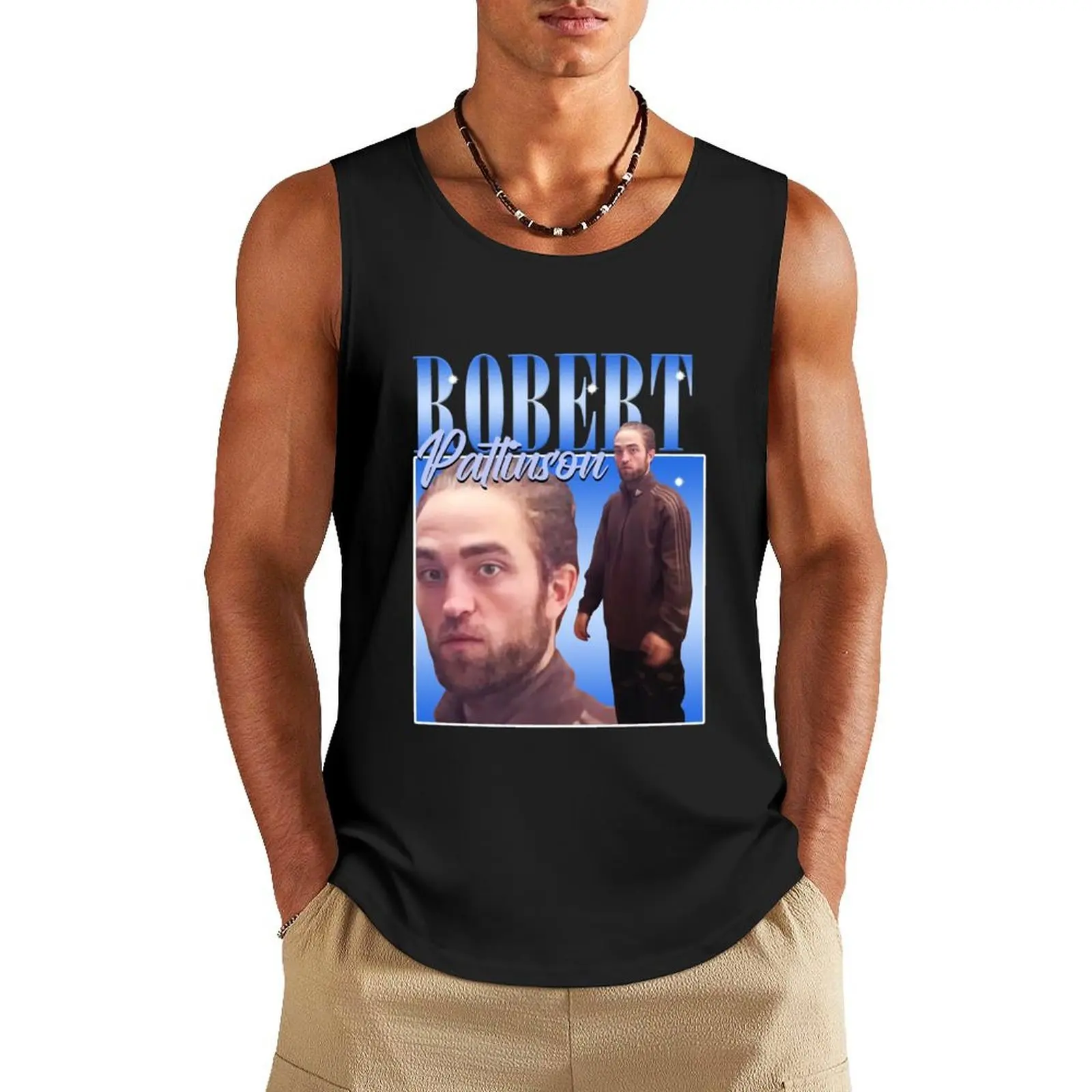 

Robert Pattinson Standing Meme Tank Top Male clothes Sportswear for men new in tops & t-shirt vest men