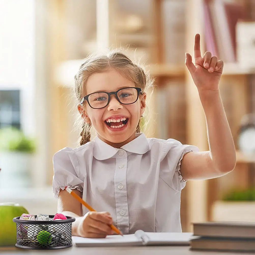 

Набор из 4-х сетчатых держателей для скрепок: Надежный настольный органайзер, многофункциональный диспенсер для школы, офиса, учебы, для скрепок и канцелярских принадлежностей