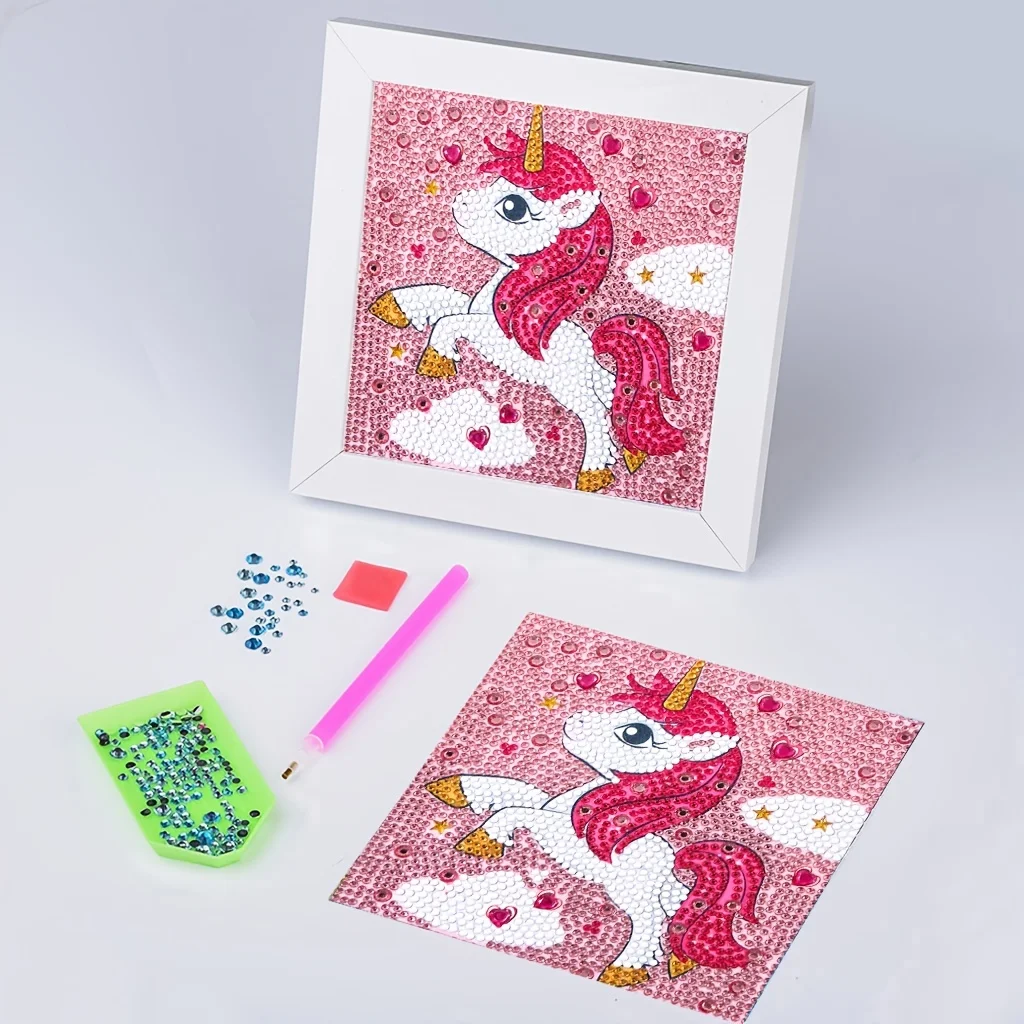 1 Easy 5D Cute Cartoon Animal Fun Diamond Painting Digital Kit Gift