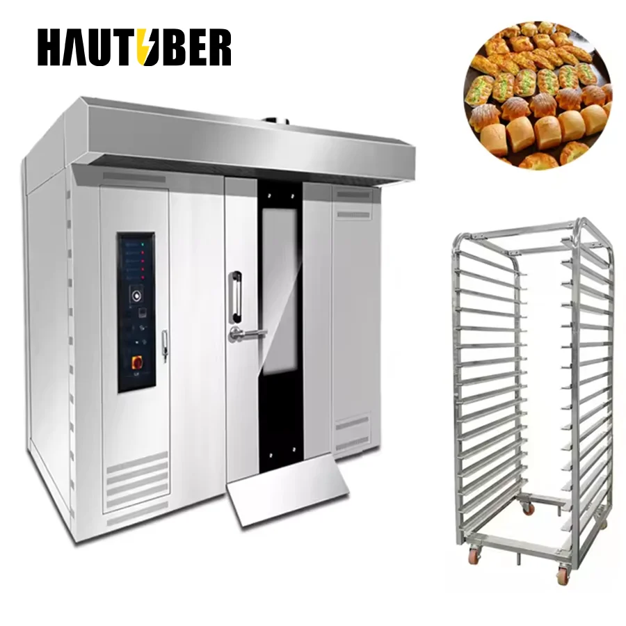 OEM Single Door 64 Tray Bakery Rotary Rack Oven Gas Powered Competitive Price Hotels Food Shops Snack Factories-Baking 380v