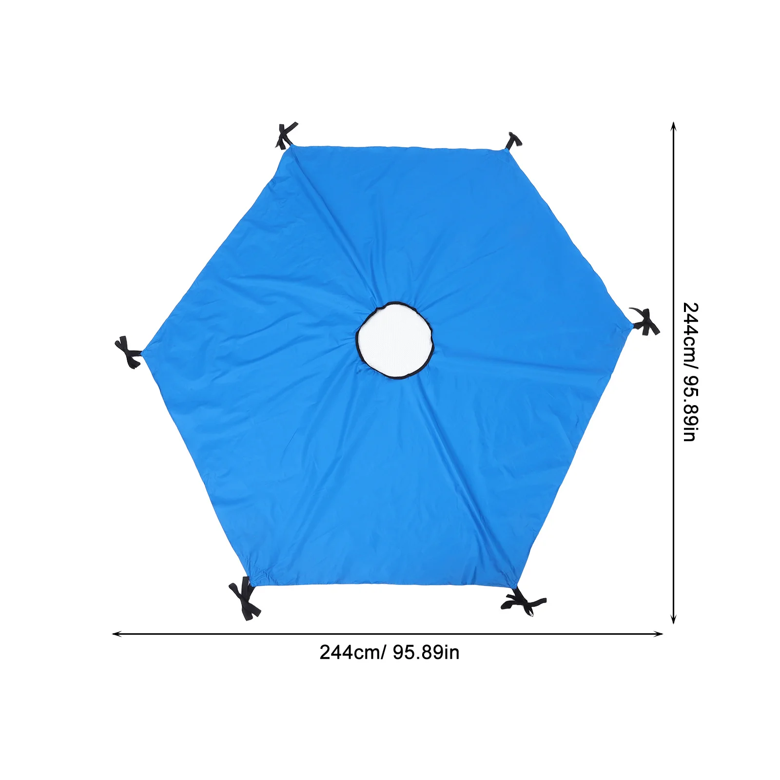Pára-sol para barraca de trampolim ao ar livre - acessório para sombra de telhado de dossel - capa impermeável de proteção solar - adequado para trampolim de 8 pés com 6
