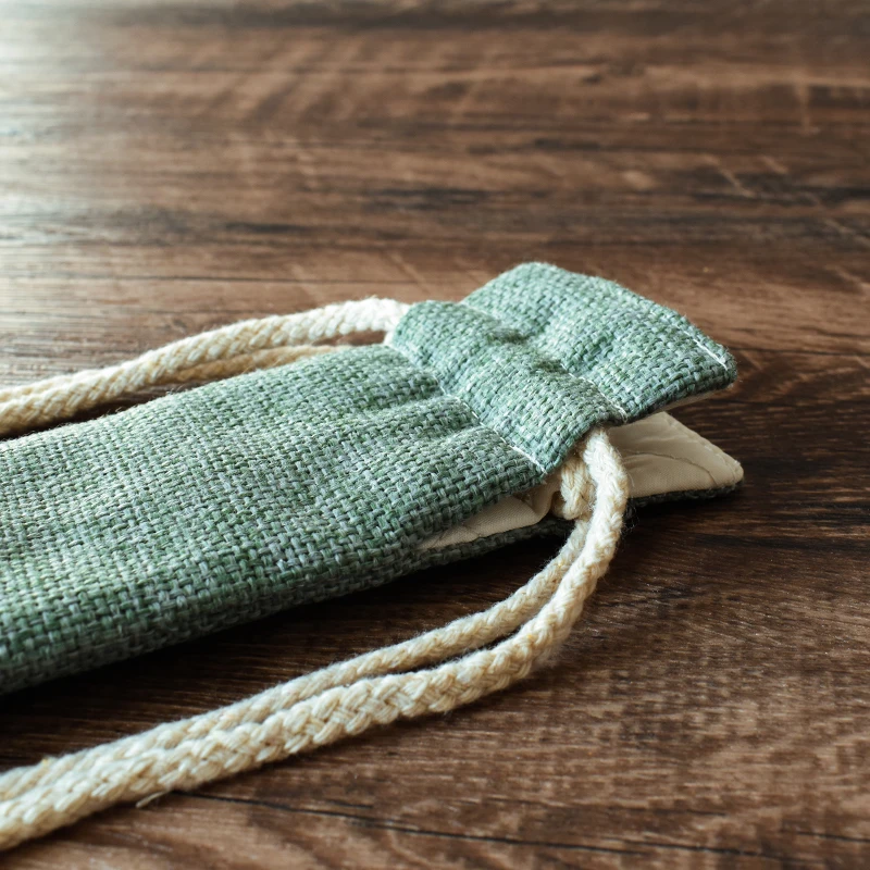 Sac de flûte tissé solide pour documents et grillades, stockage de flûte, poudre, style folklorique, récipient pour instruments de musique