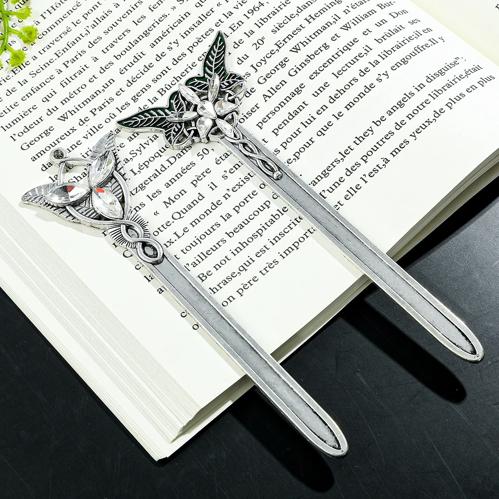Penanda Buku Logam Evenstar, Penanda Buku Kutipan Lucu untuk Penggemar Film, Pecinta Buku, Alat Tulis Belajar, Perlengkapan Kantor