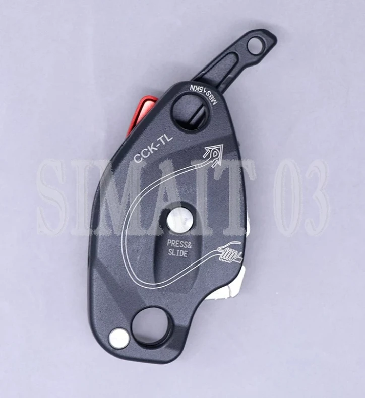 CCK-TL 46mm Rock Climbing Descender, 250KG Heavy Duty Belay Device for Rappelling Rope Access Emergency Rescue