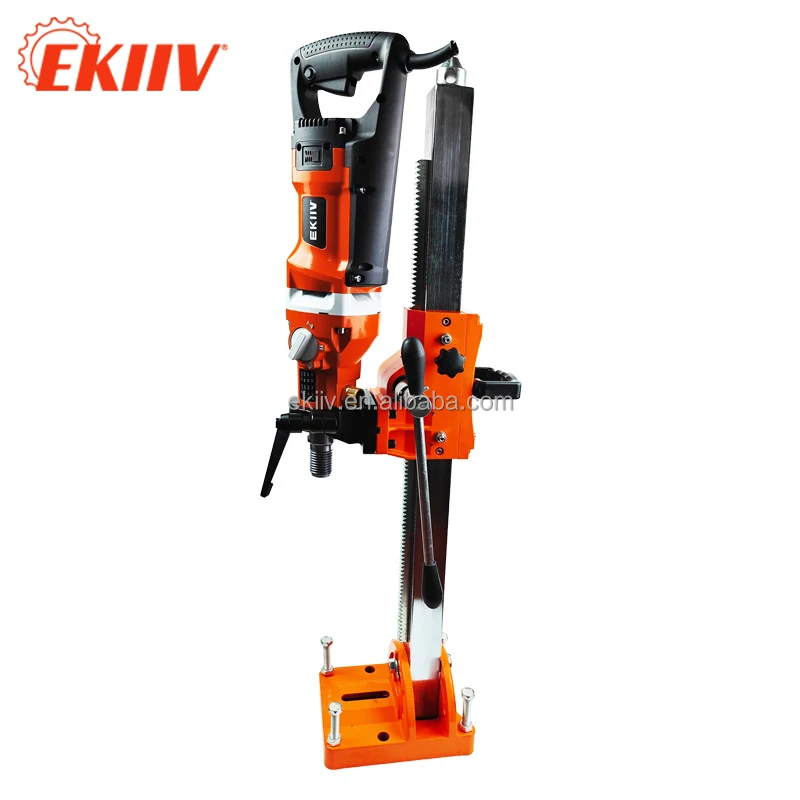 Portable EKIIV F-180C Variable Speed Diamond Core Drill Machine with Wet & Dry Usage Device for Brick Masonry