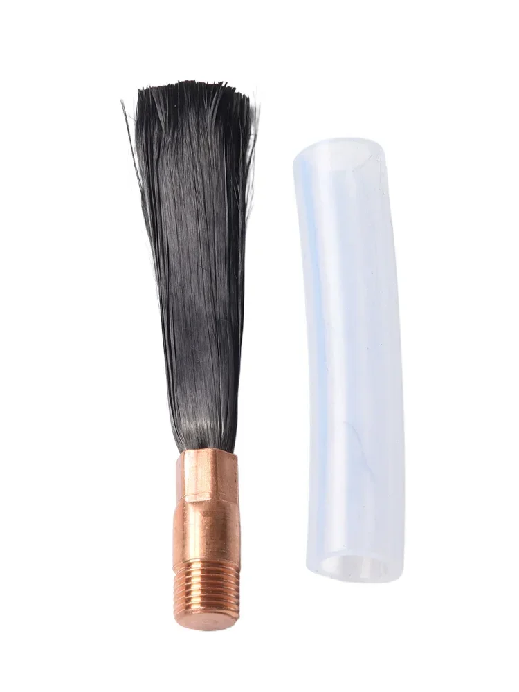 1 قطعة M6 M8 M10 فرشاة التخليل لحام تنظيف أداة ألياف الكربون فرشاة لحام فرشاة تنظيف لحام الأنظف ل لحام التماس حبة