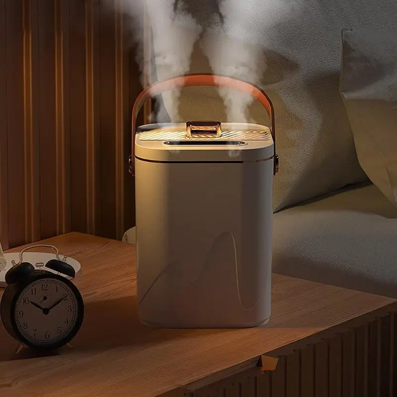 Humidifiers For Bedroom Double Nozzle Personal Desktop Humidifier 1.8L Portable Rechargeable Ultrasonic Air Humidifier With Auto