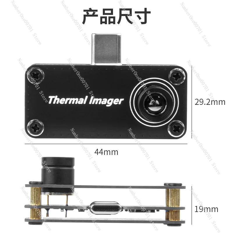 32x32 Resolution Thermal  for Phone, Type-C Temperature Camera & Measurement Tool