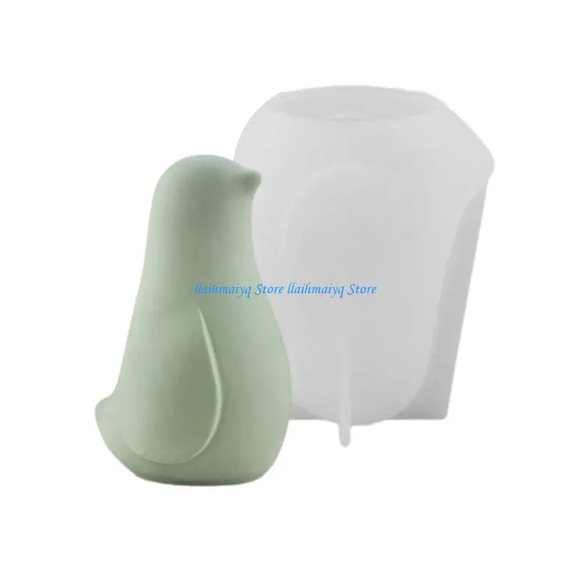 

573B Home Decoration Mold Silicone Ornament Making Mould Bird Figurine Shaped Gypsum Adorment Mould Jewelry Crafting Tool