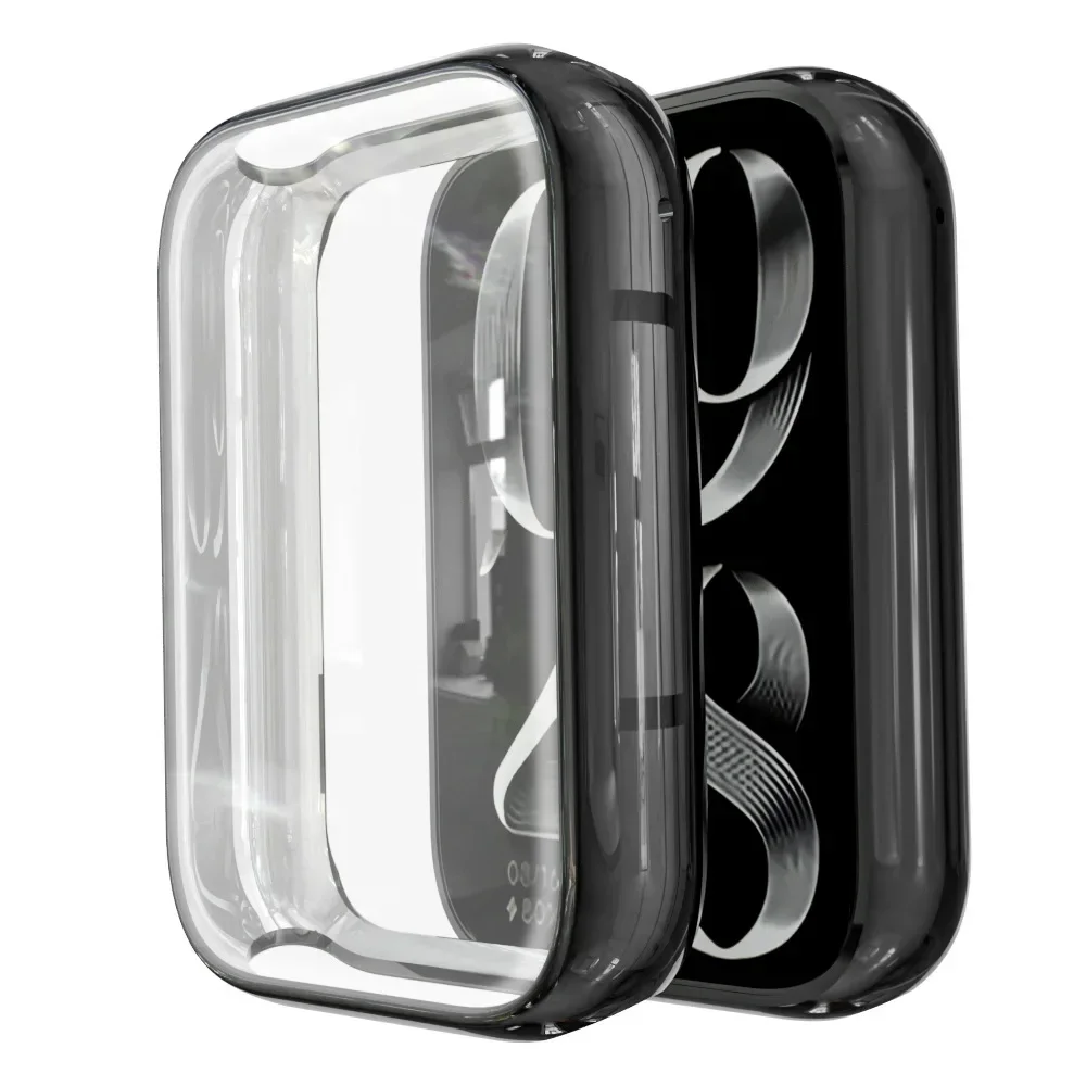 เคส TPU แบบนิ่มสำหรับ Xiaomi Mi Band 8 Pro พร้อมฟิล์มกันรอยแบบกันกระแทก เคสชุบสำหรับ Mi Band 8 Pro อุปกรณ์เสริมเคสป้องกัน