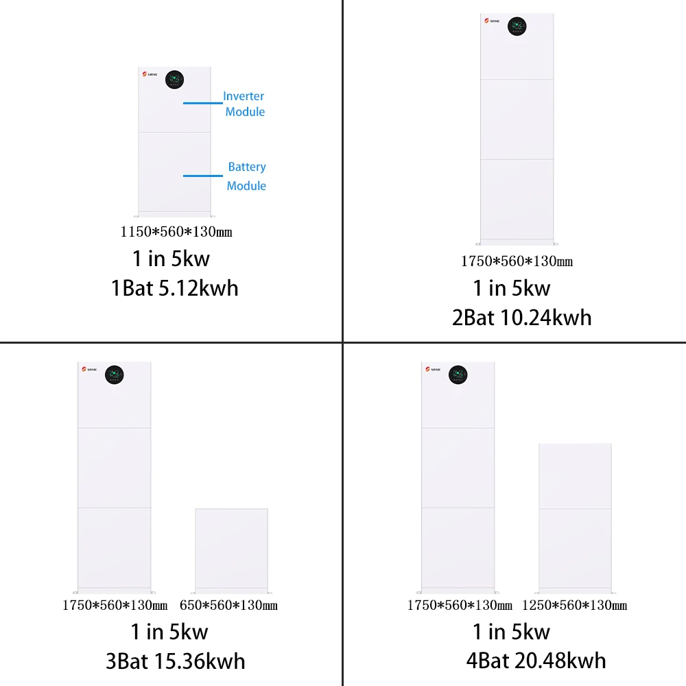 5KW 10KW Off Grid Split Phase Inverter Lithium Ion Battery All In One Ess Solar Home Energy Storage System