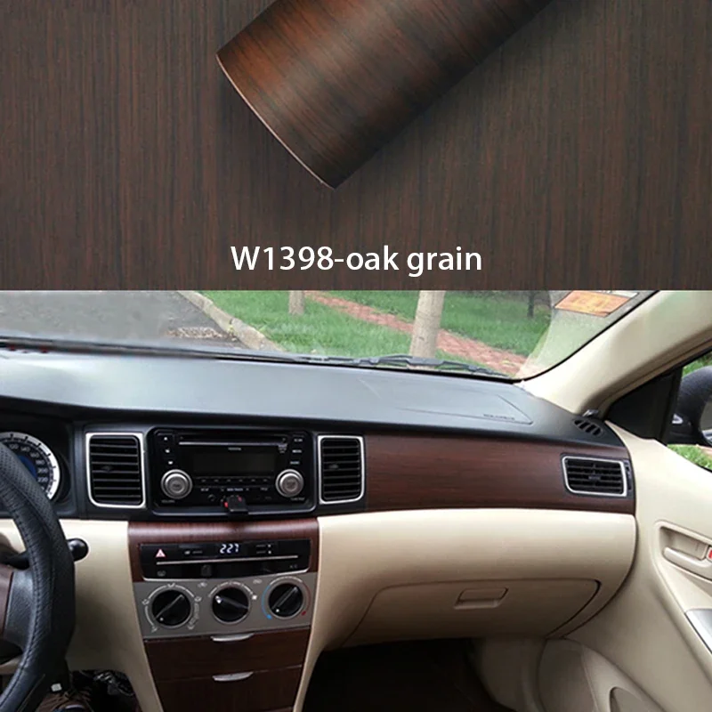 3D Car Stickers 30*100cm Wood Grain Car Wrap Film Decals for BMW E90 F30 F10 Audi A3 A6 C5 C6 Opel Insignia Alfa Romeo Ssangyong