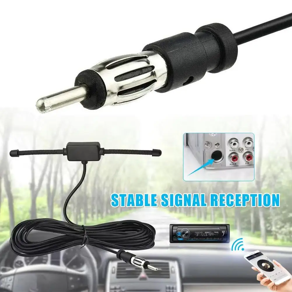 High Gain Enhanced Signal AM FM Radio Antenna Radio Sheep Horn Antenna Signal Booster Stereo Amplifier Amp Aeria For Car Tr E3E2