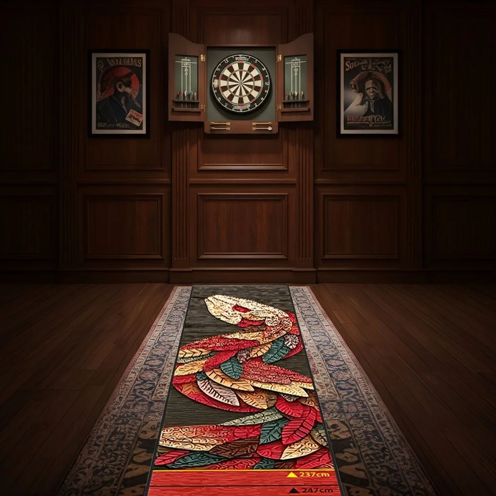 VIKAMA Professional Dart Training Mat Wear-Resistant Easy Clean Throw Line Rug Bar Game Room Home Decoration view 5
