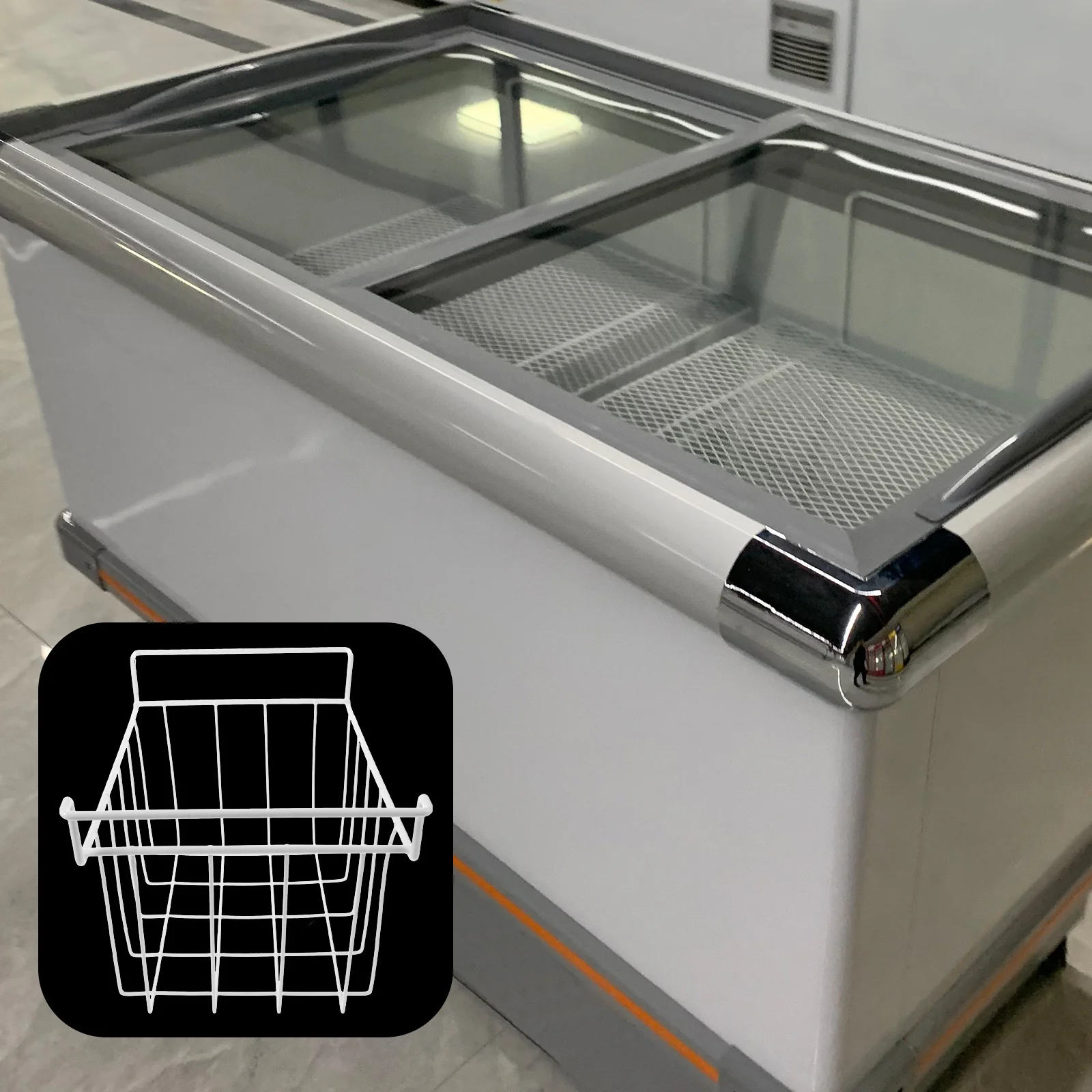 Freezer Basket Baskets for Upright Compartment Divider Deep Organizer Bins Drawer Organization Hanging