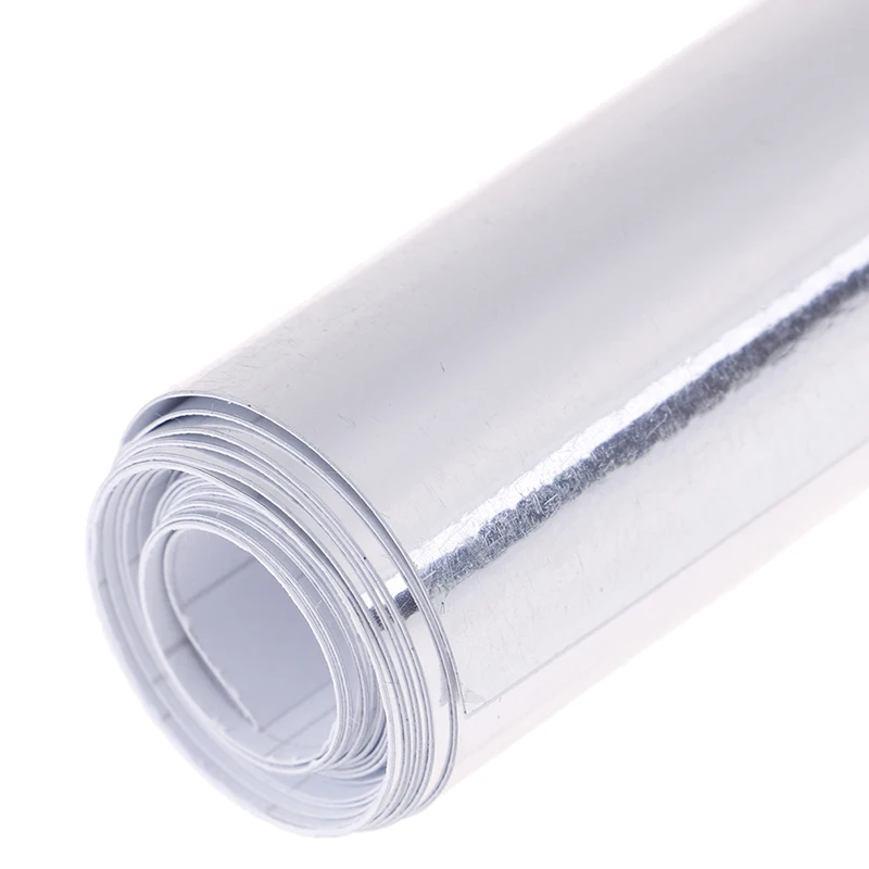 New Car silver glossy mirror stretchable chrome vinyl wrap decal film stickers