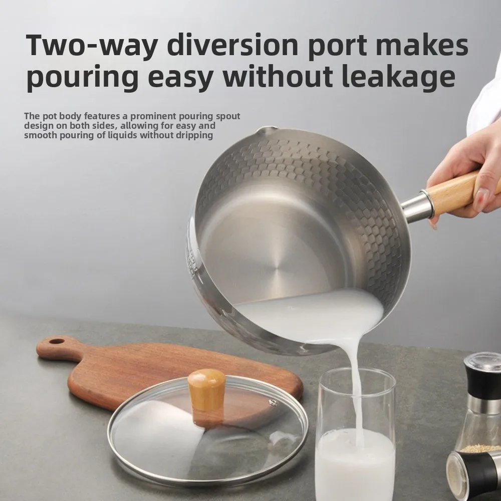 

Прочная корейская кастрюля для рамэна из нержавеющей стали, маленькая многофункциональная миска для приготовления соуса, утолщенная миска для лапши