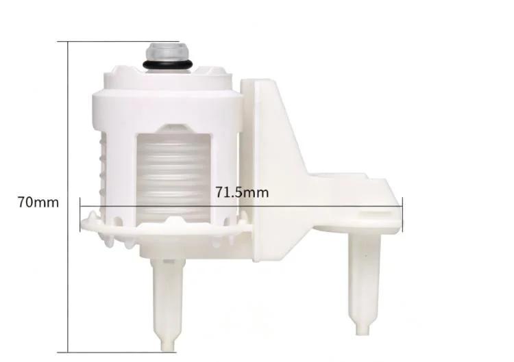 Air Pressure Operated Dual Flush Panel for Concealed Toilet Tanks White ABS 7cm Compatible with Standard Systems