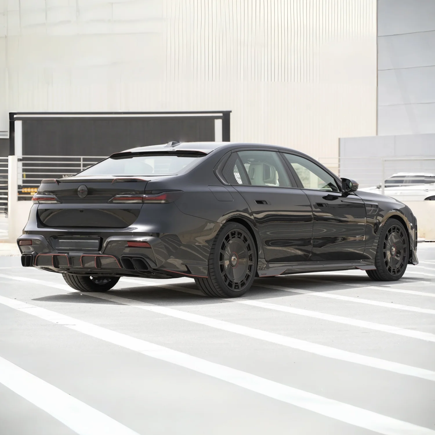 MSY Style Rear Spoiler Rear Trunk Spoiler Wing Dry Carbon i7 Spoiler Caps Bodykits For BMW 7 Series I7 G70 2021-2025